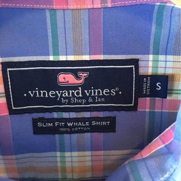 Vineyard Vines Casual long sleeve Small Multi color plaid 100% cotton - Picture 6 of 8